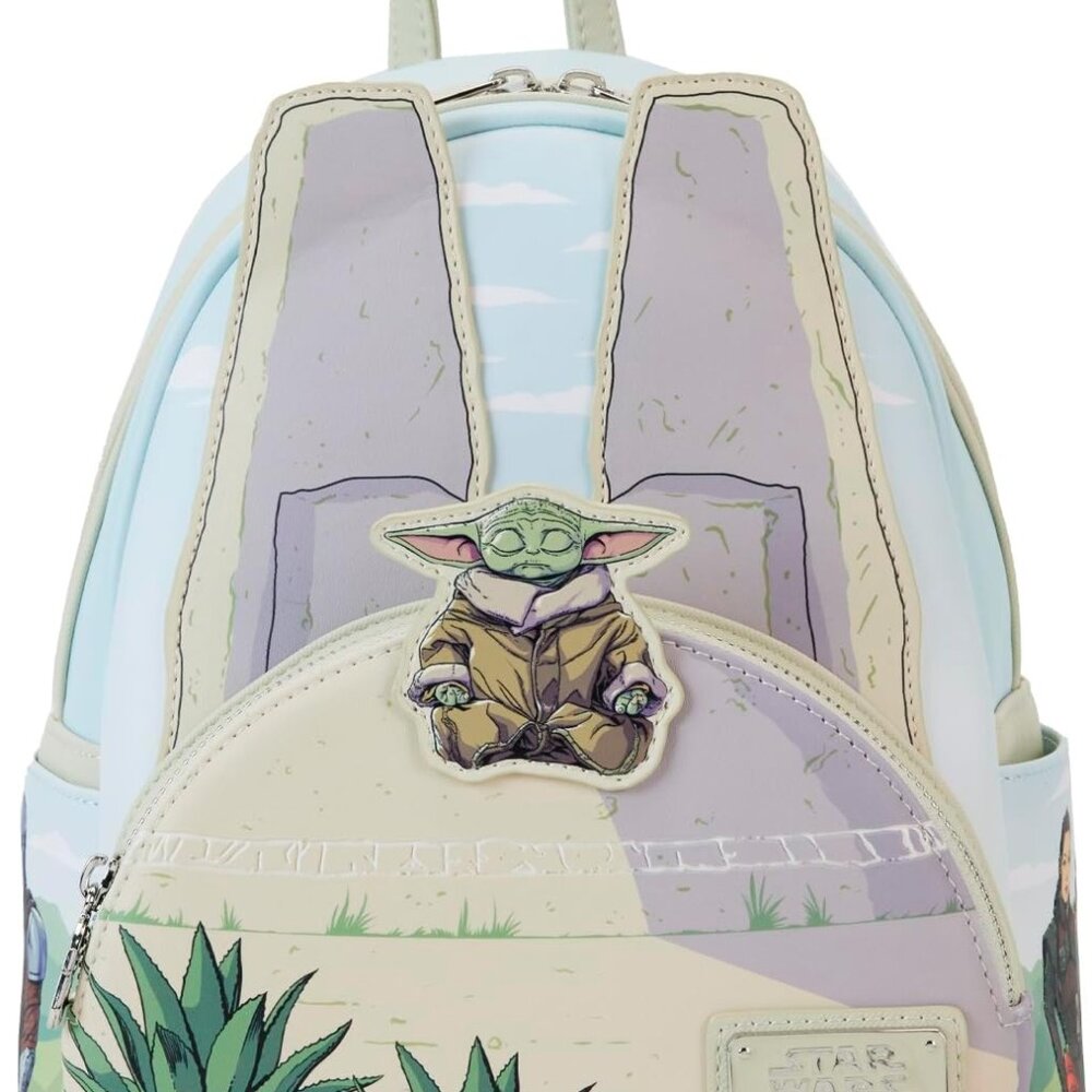 Loungefly The Mandalorian Grogu;Glow in the Dark Mini-Backpack, Amazon Exclusive